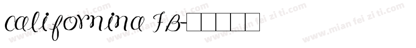 californina FB字体转换